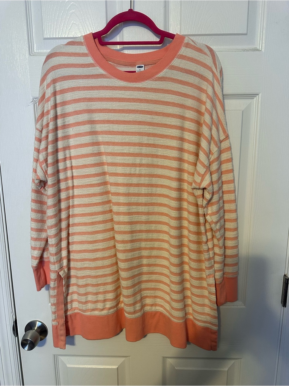 Old Navy Peach & Cream Striped Tunic